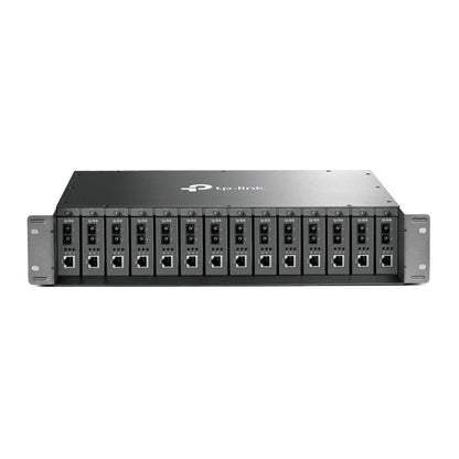 TP-Link TL-MC1400 | 14-Slot Rackmount Media Converter Chassis with Redundant Power Support