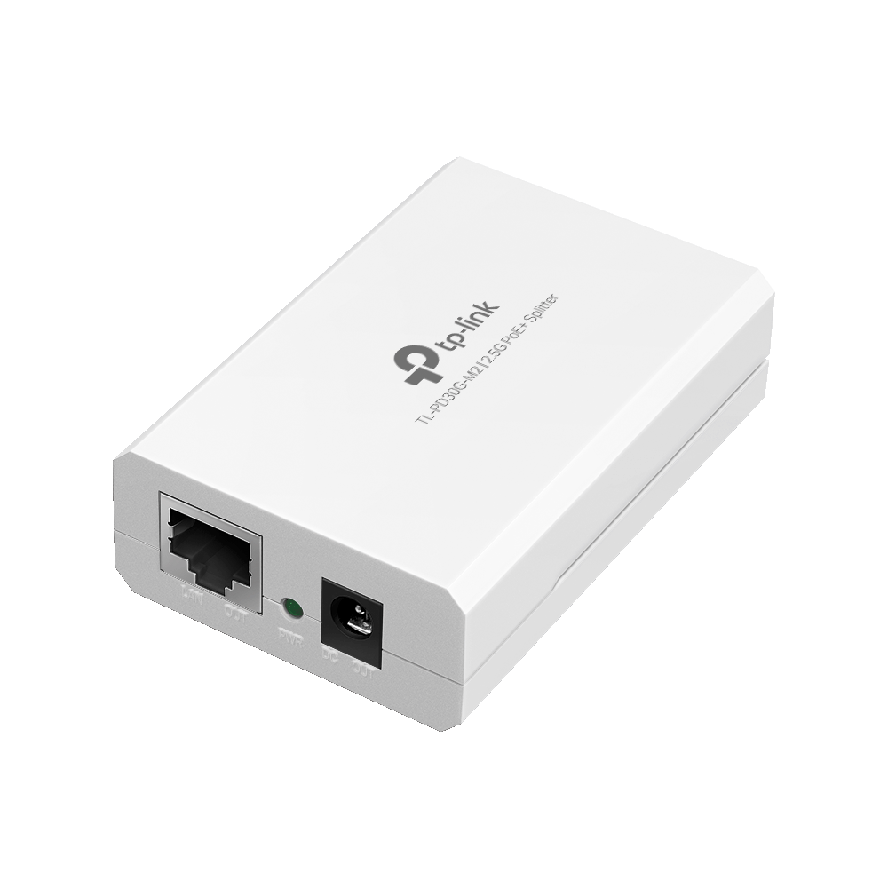 TL-PD30G-M2 | 2.5G PoE+ Splitter with Selectable Power Output (12V/9V/5V), IEEE802.3af/at Compliant