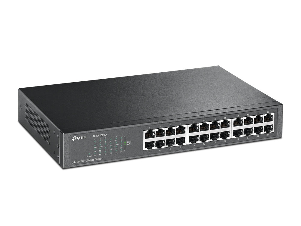 TP-Link TL-SF1016 | 16-Port 10/100Mbps Rackmount Ethernet Switch | Energy-Efficient | Fanless | Plug & Play
