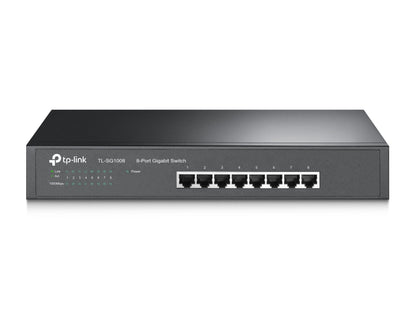 TP-Link TL-SG1008 8-Port Gigabit Desktop/Rackmount Switch | Plug-and-Play High-Speed Networking