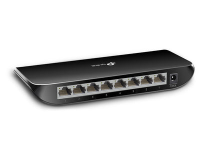 TP-Link TL-SG1008D 8-Port Gigabit Desktop Switch | Green Ethernet | Plug & Play | Compact Plastic Housing