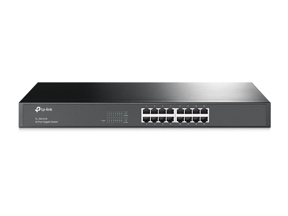 TP-Link TL-SG1016 16-Port Gigabit Rackmount Switch | Efficient High-Speed Networking for Business and Office