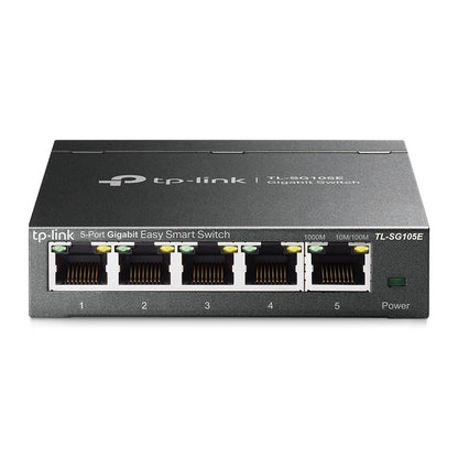 TP-Link TL-SG105E 5-Port Gigabit Easy Smart Switch | Compact Smart Managed Desktop Switch for High-Speed Networking