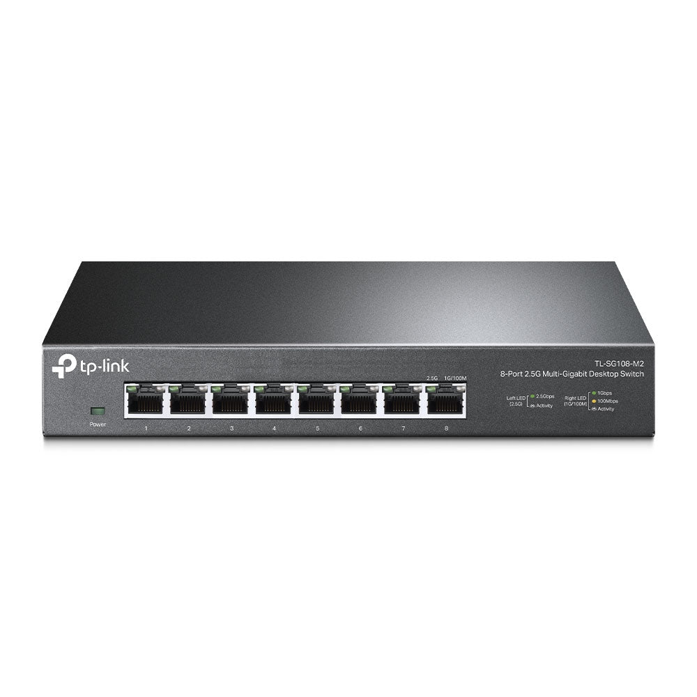 TP-Link TL-SG108-M2 8-Port 2.5G Multi-Gigabit Desktop Switch | High-Speed Multi-Gig Networking for Home & Business