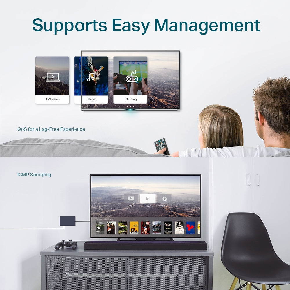 TP-Link TL-SG108E 8-Port Gigabit Easy Smart Switch |