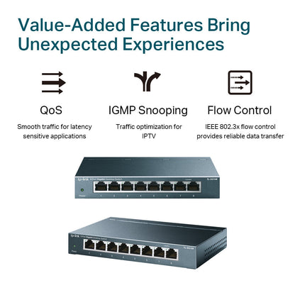 TP-Link TL-SG105/TL-SG108 5-Port/8-Port Gigabit Switch