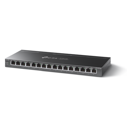 TP-Link TL-SG116P 16-Port Gigabit Desktop Switch with 16 PoE+ Ports, 120W Budget, Extend Mode, Priority & Isolation Modes – Reliable Power and Data for SMB, Surveillance, and IoT