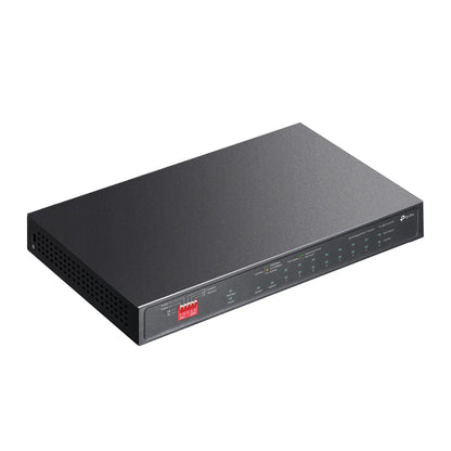 TP-Link TL-SG1210PP 10-Port Gigabit Desktop Switch with 6-Port PoE+ and 2-Port PoE++ | Fanless Design, 123W PoE Budget, Priority & Isolation Modes