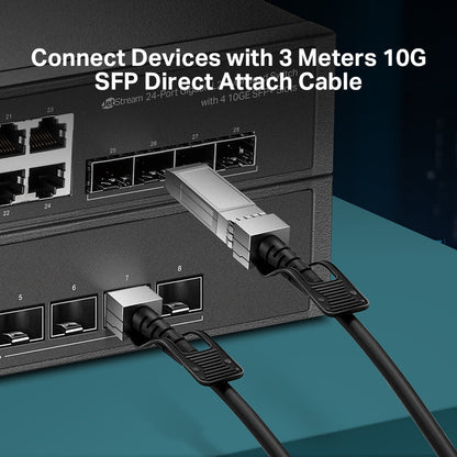 TP-Link TL-SM5220-3M | 3m 10G SFP+ DAC Cable | Passive High-Speed Connectivity for Data Centers & Enterprise