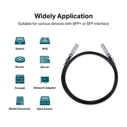 TP-Link TL-SM5220-3M | 3m 10G SFP+ DAC Cable | Passive High-Speed Connectivity for Data Centers & Enterprise