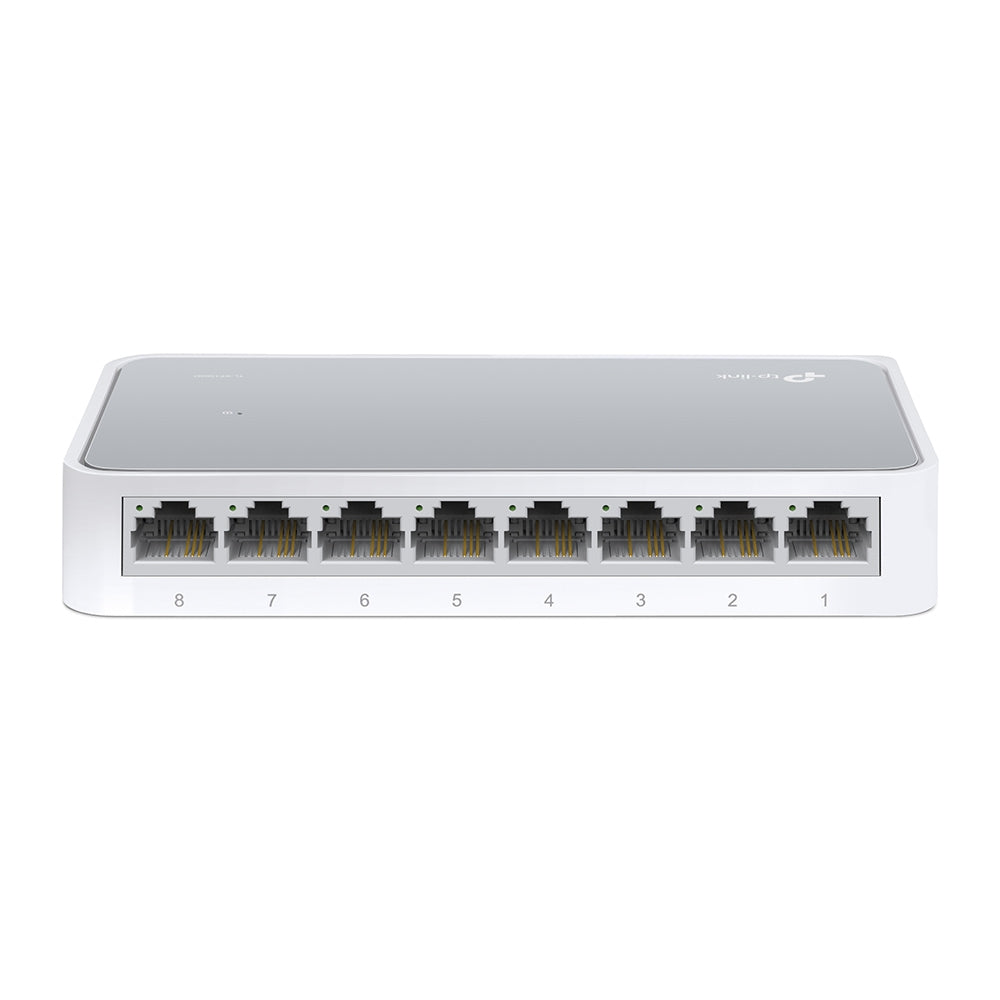 TP-Link TL-SF1008D | 8-Port 10/100Mbps Desktop Ethernet Switch | Eco-Friendly | Plug & Play