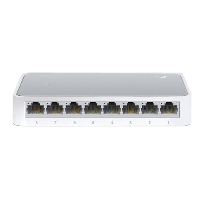 TP-Link TL-SF1008D | 8-Port 10/100Mbps Desktop Ethernet Switch | Eco-Friendly | Plug & Play
