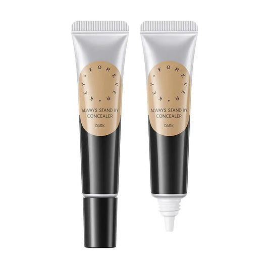 Dark concealer tubes with squeeze tips, dual-pack for skin coverage.
