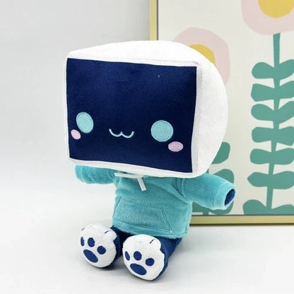 Minbitt Plush TV Head Plush Robot Screen Head Handmade Plush 23cm