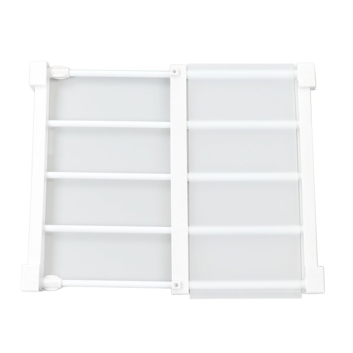 Tension Rod Shelf 14.2 Inch Width Nail Free Expandable Storage Rack for Cabinet Wardrobe 38 to 55cm /15 to 21.7in