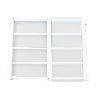 Tension Rod Shelf 14.2 Inch Width Nail Free Expandable Storage Rack for Cabinet Wardrobe 38 to 55cm /15 to 21.7in