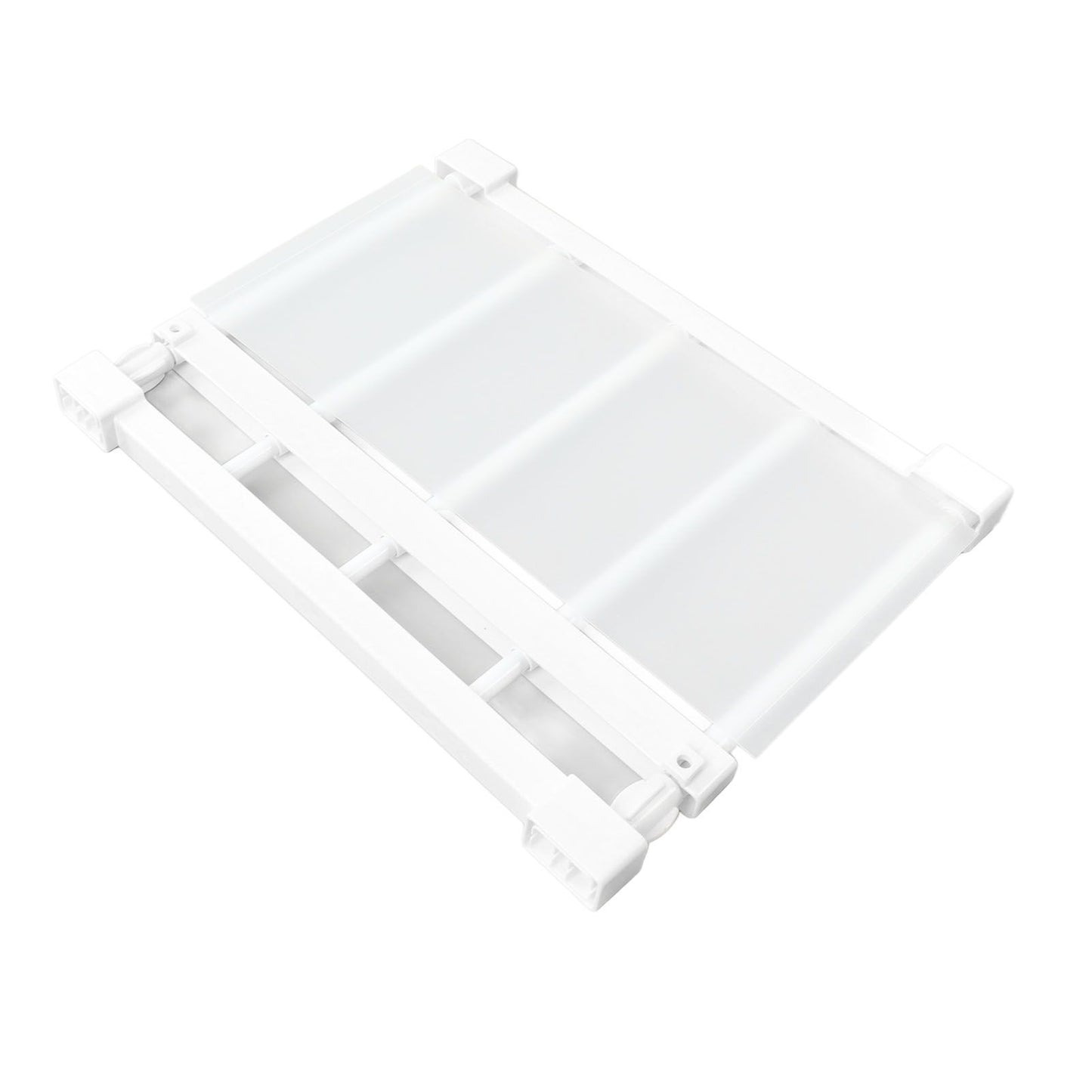 Tension Rod Shelf 14.2 Inch Width Nail Free Expandable Storage Rack for Cabinet Wardrobe 38 to 55cm /15 to 21.7in
