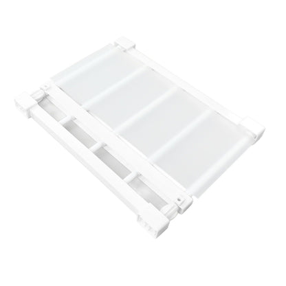 Tension Rod Shelf 14.2 Inch Width Nail Free Expandable Storage Rack for Cabinet Wardrobe 38 to 55cm /15 to 21.7in
