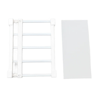 Tension Rod Shelf 14.2 Inch Width Nail Free Expandable Storage Rack for Cabinet Wardrobe 38 to 55cm /15 to 21.7in