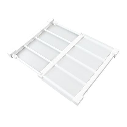 Tension Rod Shelf 14.2 Inch Width Nail Free Expandable Storage Rack for Cabinet Wardrobe 38 to 55cm /15 to 21.7in