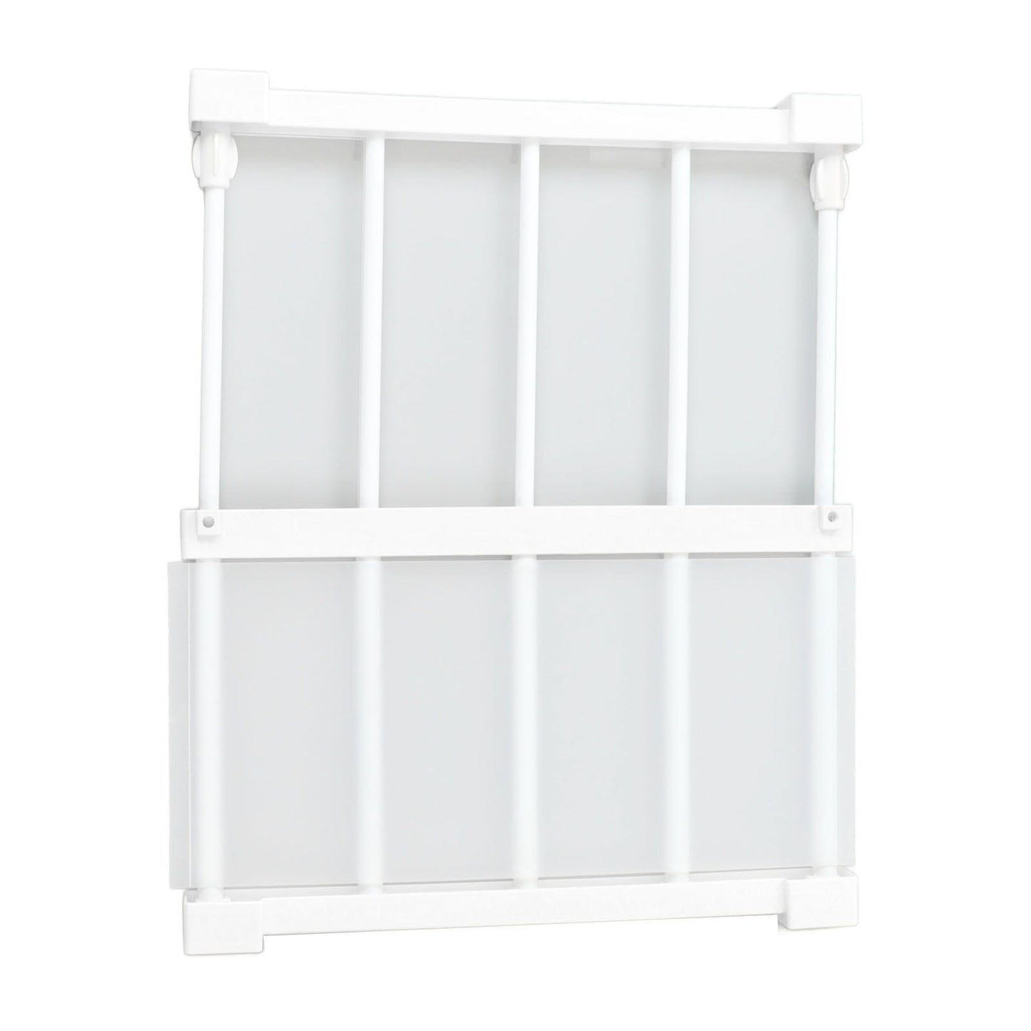 Tension Rod Shelf 14.2 Inch Width Nail Free Expandable Storage Rack for Cabinet Wardrobe 38 to 55cm /15 to 21.7in