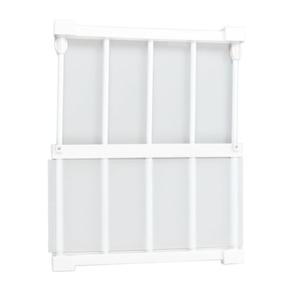 Tension Rod Shelf 14.2 Inch Width Nail Free Expandable Storage Rack for Cabinet Wardrobe 38 to 55cm /15 to 21.7in