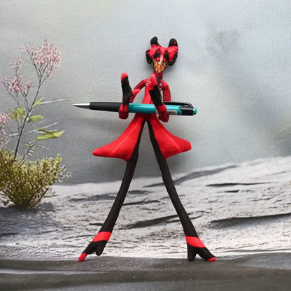Hazbin Hotel Plush Collection - Velvette, Alastor, Vox, & Niffty Skeleton Plush - 28cm/7.87 inch
