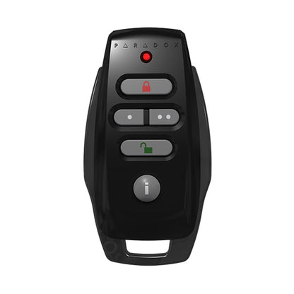 Paradox REM25 Two-Way Wireless Remote Control – Slim Black/white Design, 433MHz | Secure Arm/Disarm, Visual & Audio Feedback