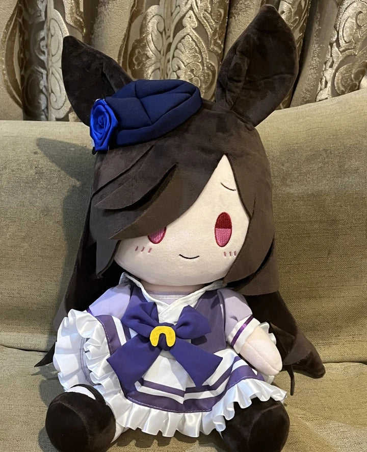 Tokai and Rice 30cm Sitting Plush Doll - Handmade Horse Girl Stuffed Toy Fan Gift