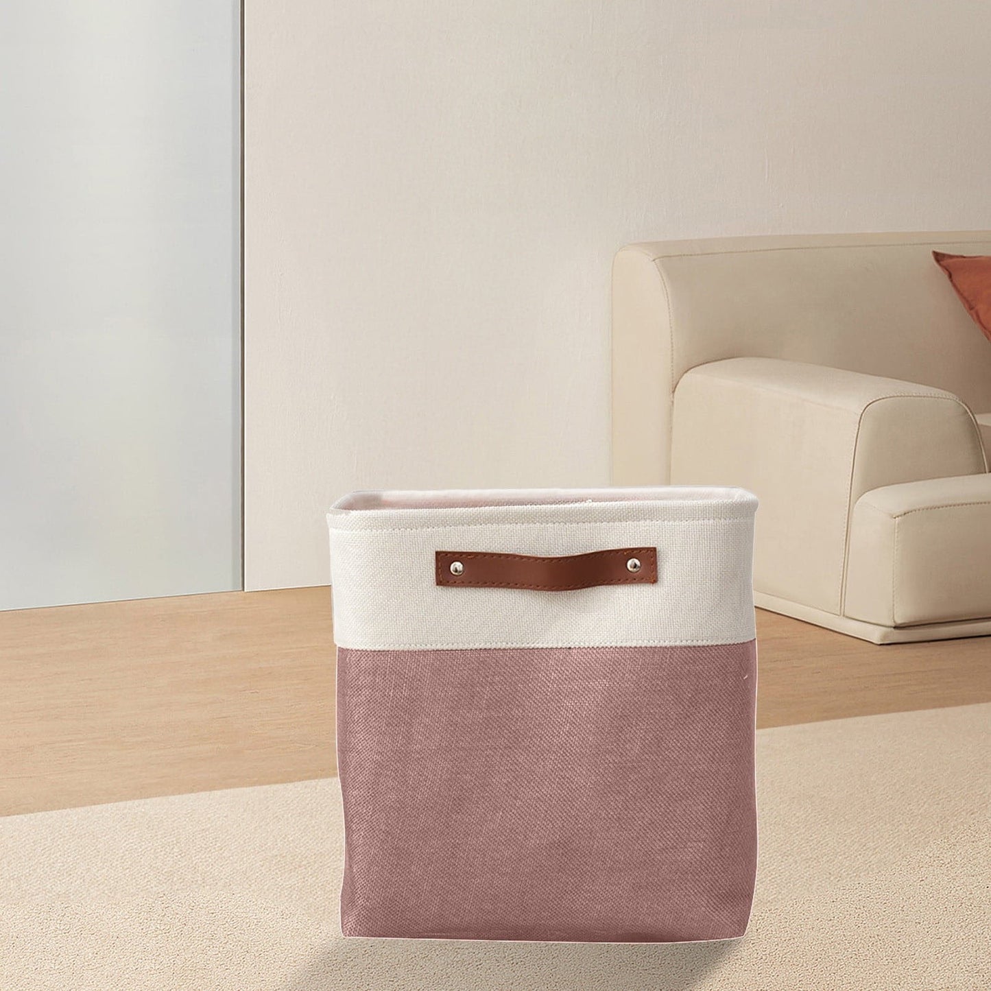 Transparent Zipper Clothing Storage Bag - Heavy-Duty Organizer for Blankets, Linen, Bed Sheets, Clothes & Pillows | Space-Saving Compression Bag Storage for Closet(11.81"DX9.05"WX5.9"H) Z1-Beige