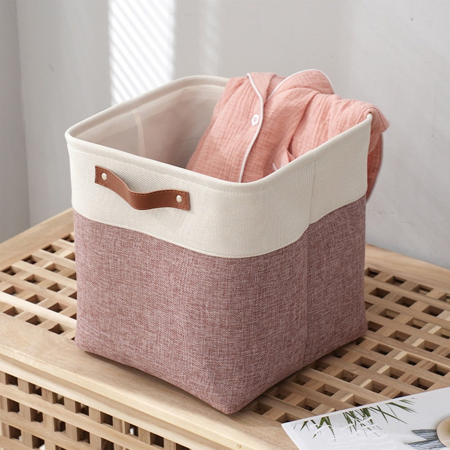 Transparent Zipper Clothing Storage Bag - Heavy-Duty Organizer for Blankets, Linen, Bed Sheets, Clothes & Pillows | Space-Saving Compression Bag Storage for Closet(11.81"DX9.05"WX5.9"H) Z1-Pink
