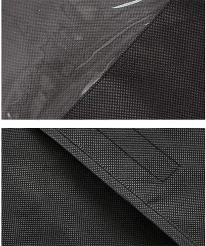 Tutuviw Black Clothing Rack Covers, Hanging Garment Bag Organizer Storage Cover Closet Storage Bottom Enclosed Garment Rack Cover Dustproof Protector