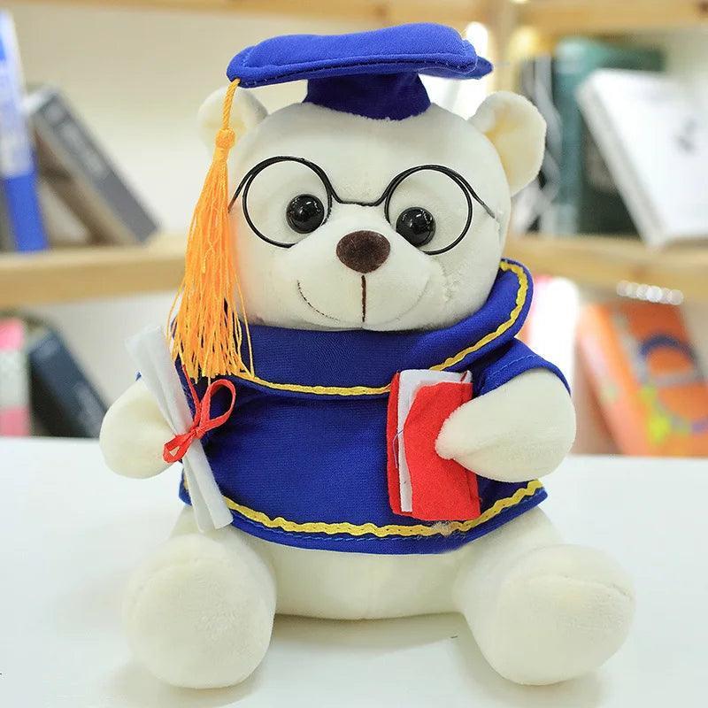 Graduate Dr. Bear Plush Graduation Teddy Bear Keepsake Gift with Cap & Diploma
