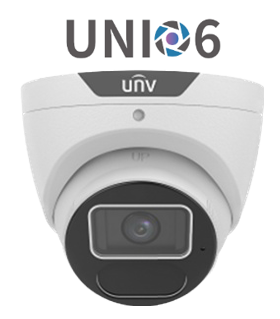 Uniview AcuTrack UNI6 PRIME-II 6MP AI Turret IP Camera with People Counting, 2.8mm Fixed Lens, LightHunter IR 40m, IP67, IPC3616SS-ADF28K-I1