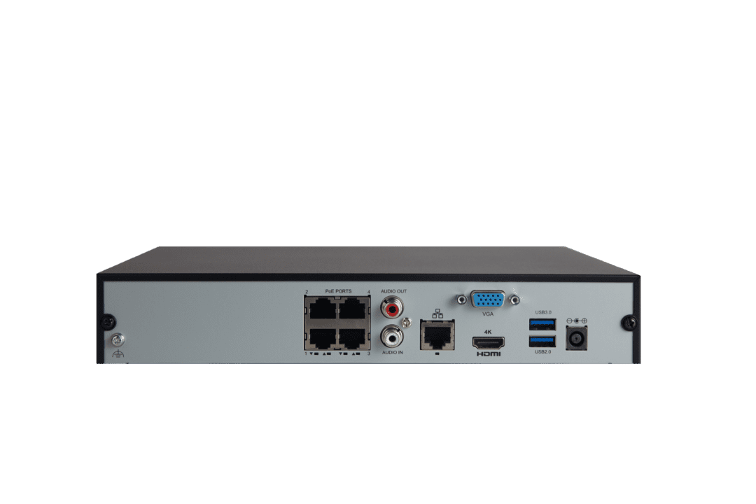 UNIVIEW EASY 4 Channel NVR with 4x PoE Ports Ultra 265/H.265/H.264 – NVR301-04X-P4 (Replaced by *New NVR301-04B-P4-IQ) Prime Series