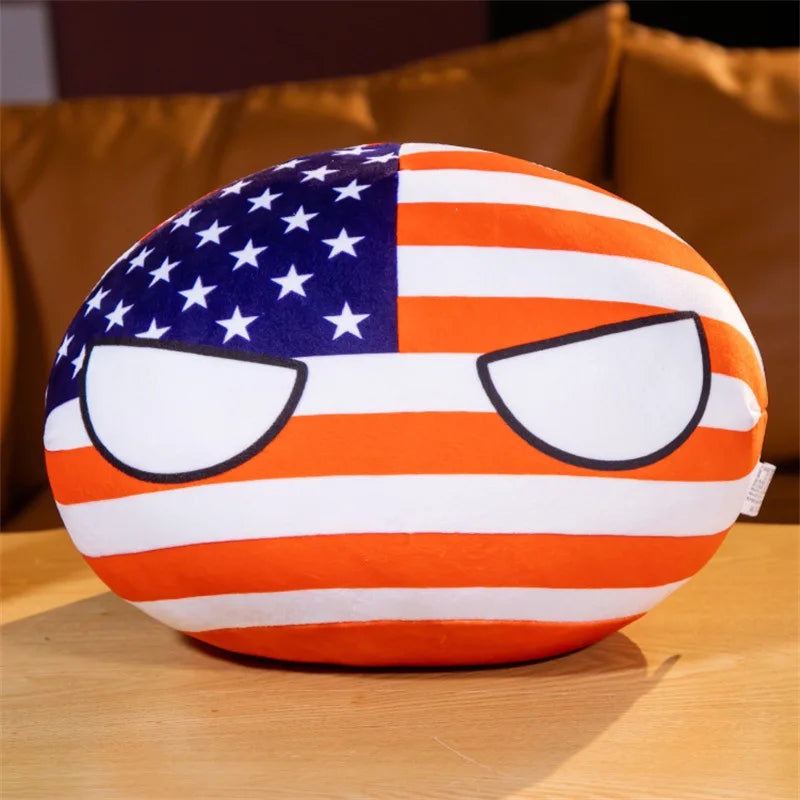 Countryball Plush Flag Plushes Polandball Stuffed Plushies Football Festival Plushies