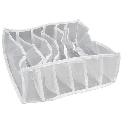Underwear Storage Box Breathable Foldable Multiple Cells Drawer Organizer for Bras Socks6 Cells