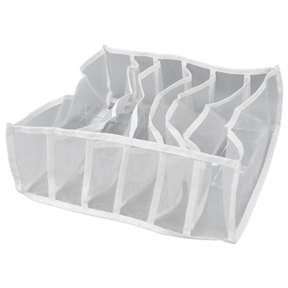 Underwear Storage Box Breathable Foldable Multiple Cells Drawer Organizer for Bras Socks6 Cells