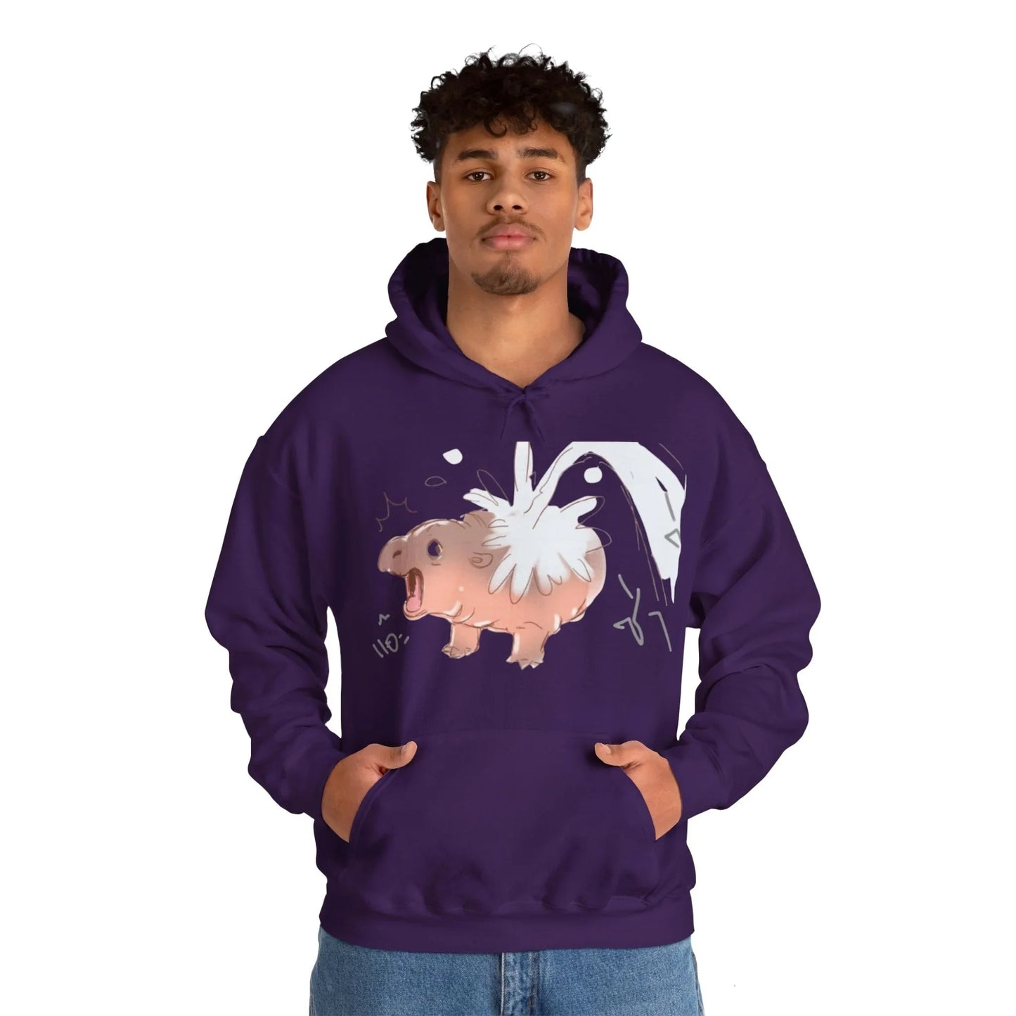Moo Deng Hooded Sweatshirt: Embrace the Cuteness of the Viral Baby Pygmy Hippo