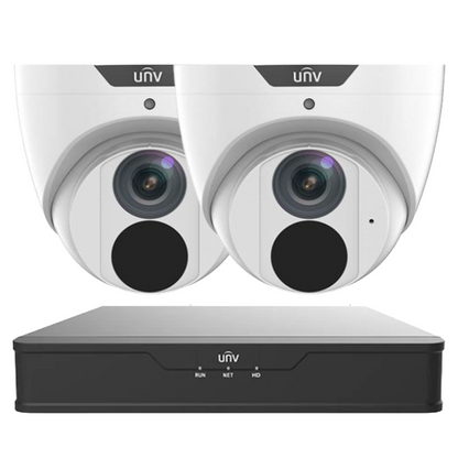 Uniview 6MP LightHunter CCTV Security Kit with 4 Channel PoE NVR | Choose Up to 4 IP Cameras | AI Detection | Built-in Mic | Ultra 265 Compression IPC3616SB-ADF28KM-I0