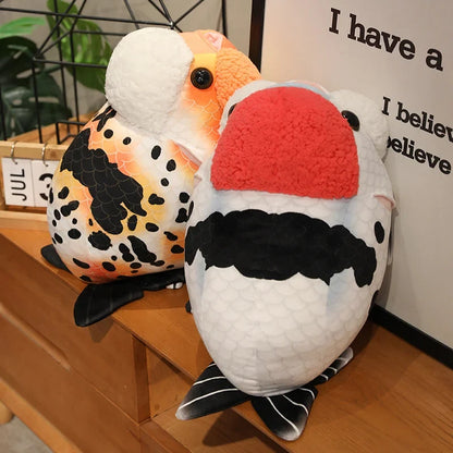 Ranchu Fish Plush Fancy Goldfish Stuffed Animal King of Goldfish Handmade Plushies 50cm