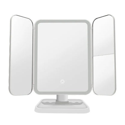 Trifold LED Makeup Mirror Beauty Lights
