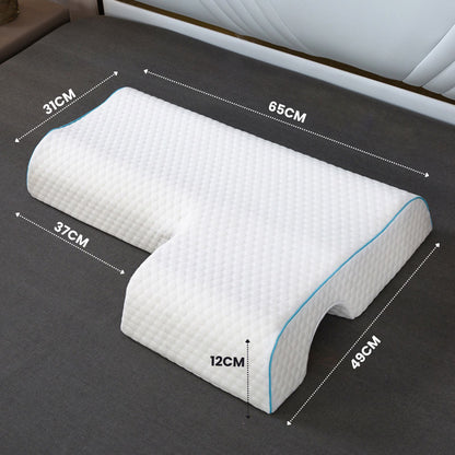 Couple Arch Pillow, Zero Pressure Pillow Slow Rebound No Pressure Hand, Pillow, Couple Sleep Double Memory Pillow-RIGHT