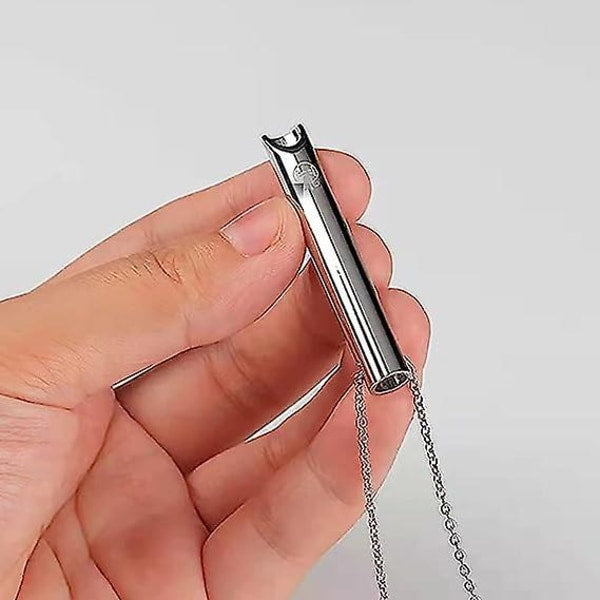 2pcs Breathing Necklace, Anxiety Necklace for Women, Stress Relief Mindful Breathing Necklace Stainless Steel for Meditation Relaxation Black gold Black gold