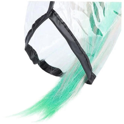 HZFLY 2 Pcs Easy Hair Washing Funnel & Apron for Upright Position Washing - Clear Hair Dye Cape for Home or Salon Use - Elderly, Handicapped, Disabled Clients