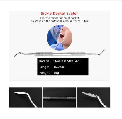 Dentist Stainless Steel Tartar Remover Set of 4