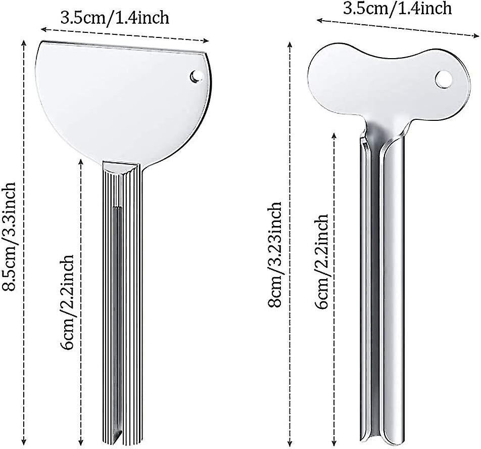 6 pcs metal toothpaste tube clips, stainless steel toothpaste tube clip, tube clip for all tubes