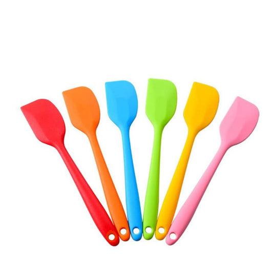 Silicone squeegee set with assorted bright colors