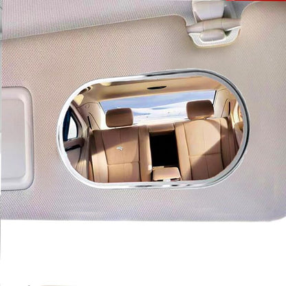 Car Sun Visor Mirror, Vehicle Makeup Mirror, Self-Adhesive Vanity Mirror For Truck, Suv (Oval)