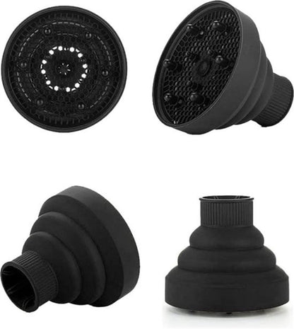 Universal Hair Dryer Diffuser Nozzle - Universal Silicone for Curls, Universal for Brushes